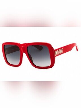 Moschino MOS180/S, RED/DARK GREY SF, Woman's Sunglasses, Size55X19X140